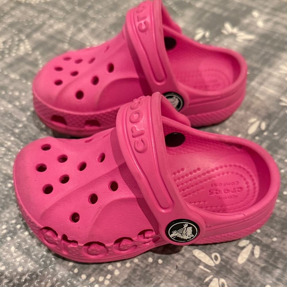 CROCS Pink Sandals size 5C